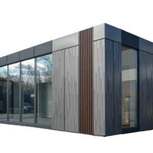 Contenedor habitable «Vision» Ideal como estudio luminoso o contenedor de oficina en casa